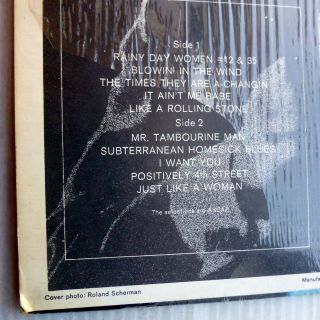 BOB DYLAN ' s Greatest Hits stereo 2 eye LP POSTER & sticker 6