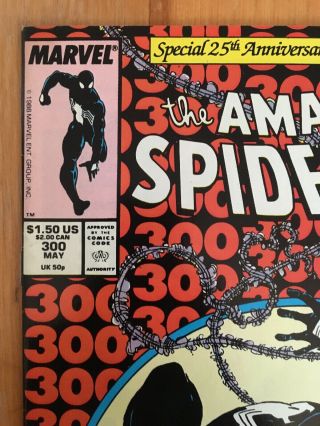 The Spider - Man 300 (May 1988,  Marvel) $1 - 1st Venom 2