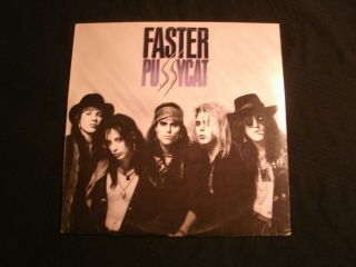 Faster Pussycat - S/T - 1987 Orig.  Vinyl 12  Lp.  / VG,  / Hard Rock Metal 2