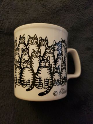 Vintage B.  Kliban Cat Mug Kiln Craft Staffordshire England Cats And More Cats