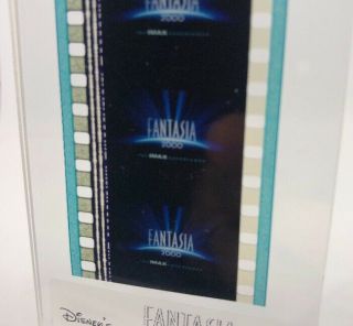 Disney Animation Authentic Film 5 - Cell Strip Fantasia 2000 Title Frame