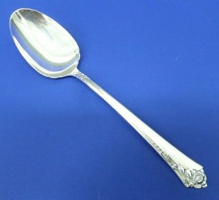 Oneida Heirloom Damask Rose Sterling Flatware 8 1/4 " Tablespoon / Serving Spoon