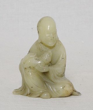 Carved Chinese Shou - Shan Stone Louhan Figures M2893