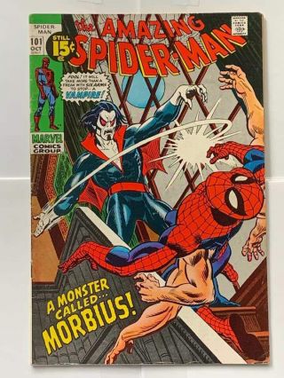 Marvel Spider - Man 101 (1971) 1st App Morbius The Living Vampire