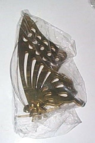 Vintage Set Of 3 Solid Brass Standing Butterflies 4