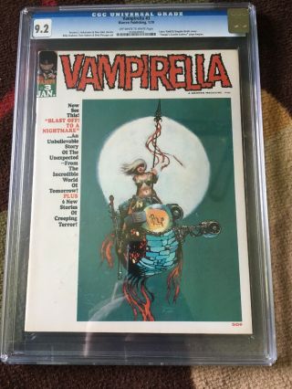 Vampirella 3 CGC 9.  2 NM | Warren 1970 | Larry Todd & Vaughn Bode Cover. 2