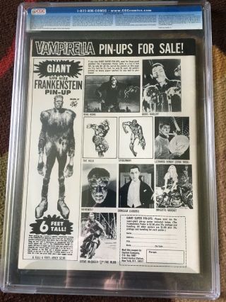 Vampirella 3 CGC 9.  2 NM | Warren 1970 | Larry Todd & Vaughn Bode Cover. 8