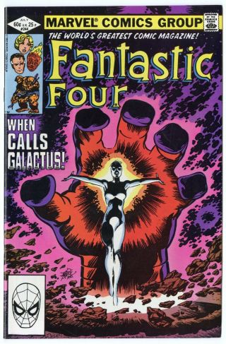 Fantastic Four 244 Nm,  9.  6 White Pages Galactus Marvel 1982