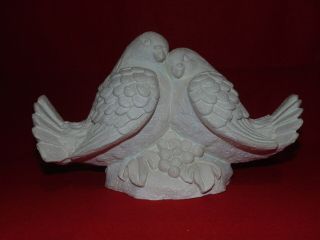 White Doves Figurine - 10 Inches Long 5inches Wide 6 Inches High