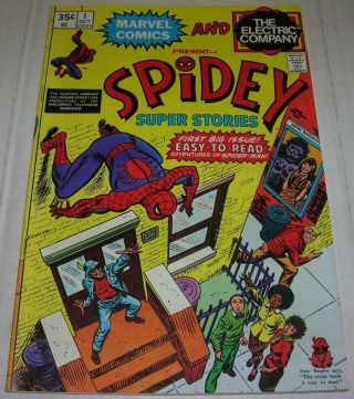 Spidey Stories 1 (marvel Comics 1974) Origin Retold (fn) Electric Company