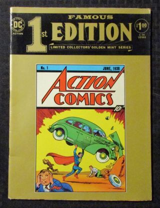 1974 Dc Treasury C - 26 Famous 1st Edition Fn - 5.  5 Action Comics 1 Superman