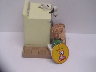 Peanuts Gallery Hallmark Water Globe Washing Machine Linus Snoopy Blanket 2010 6