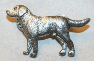 Labrador Retriever Lab Dog Fine Pewter Pin Jewelry Art Usa Made