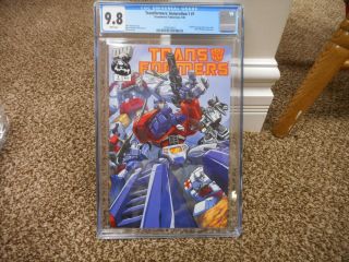 Transformers Generation One 1 Cgc 9.  8 Optimus Prime Cover Variant Dw 2002 G1 Wht