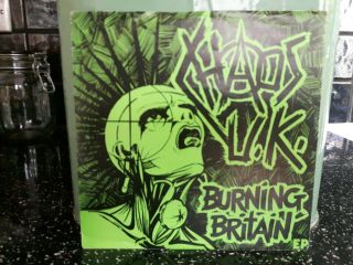Chaos Uk - Burning Britain Ep (riot City) Uk82 Punk