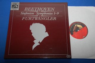 Furtwangler Beethoven 9 Symphonies German Emi Dmm Digital Mono 6lp Box 80s Nm