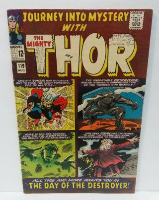 Journey Into Mystery 119 1st Appearance Warriors Three Thor Silver Age Marvel
