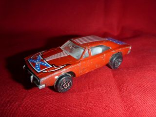Zee Toys Vintage Red 1969 Dodge Charger Dukes Of Hazzard Style Hong Kong 3001
