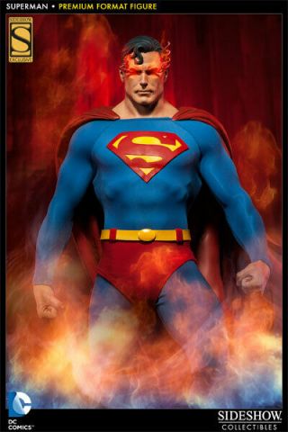 Sideshow Superman Premium Format Exclusive Figure With Heat Vision Eyes