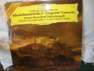 Beethoven Piano Concerto No 5 Benedetti Michelangeli/dgg 2531 385 Stereo Germany