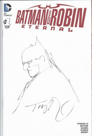 Batman And Robin Eternal 1 Variant Tony Daniel Sketch Art (2015,  Dc)