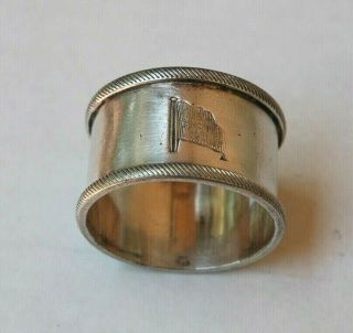 Antique Silver Plate Union Steam Ship Co.  Zealand Napkin Ring