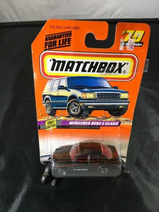Matchbox By Mattel 1997 Mercedes Benz E Class Gun Metal Gray 70