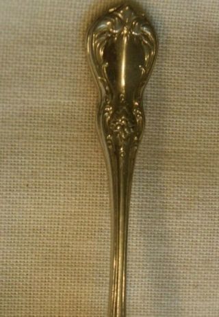Bb - 030 Towle Old Master Salt Spoon Sterling Silver Gold Washed Bowl