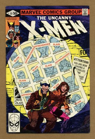 Uncanny X - Men (1st Series) 141 1981 Vg,  4.  5