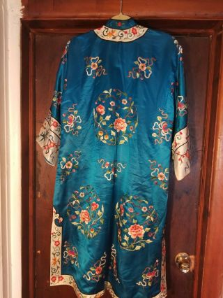 1970S CHINESE EMBROIDERED SHORT ROBE 5