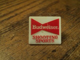 Vintage ? Budweiser Shooting Sports Plastic Pin - 3/4 " Wide