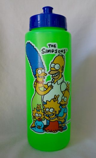 The Simpsons Squeeze Water Bottle Betras Plastics 1990s
