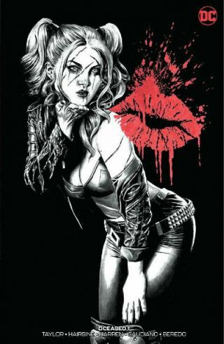 Dceased 1 Mico Suayan B&w Unknown Variant Nm Harley Quinn 1st