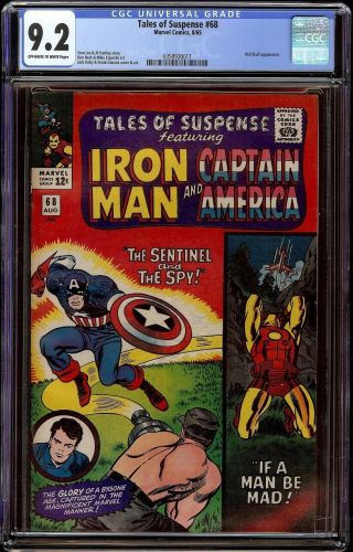Tales Of Suspense 68 Cgc 9.  2 Ow/w (marvel,  1965) Jack Kirby Cover