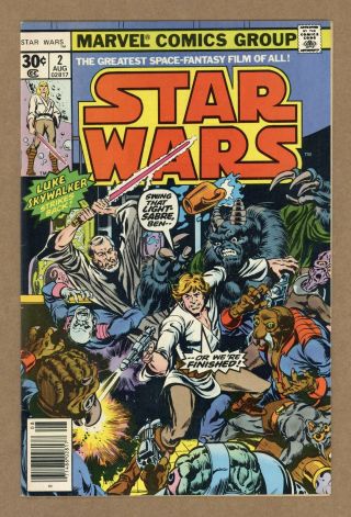 Star Wars (marvel) 2 1977 1st Printing Fn - 5.  5