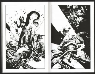 Mike Mignola SIGNED 2019 Hellboy 25 Years Anniversary Art Sketch Book 4