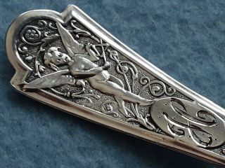 Vintage Albert Coles Sterling Silver Spoon With Fairy Cupid Playing 5.  75 " 20gr