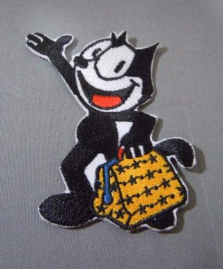 Felix The Cat W/bag Of Tricks Embroidered Iron - On Patch - 3 " -