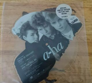 A - Ha Train Of Thought Shaped 7 Inch Picture Disc Single