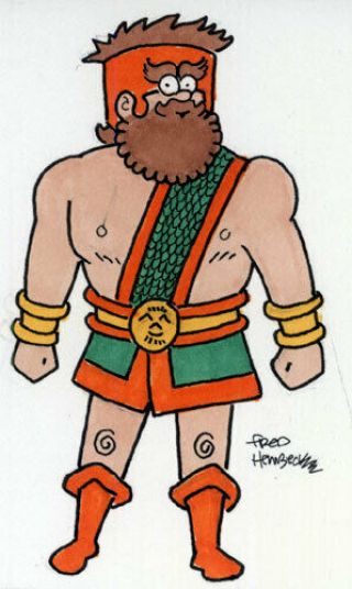 Fred Hembeck Sketch Card: Hercules (avengers/marvel Comics) 1/1