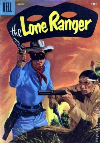 Lone Ranger (dell) 90 1955 Vg 4.  0 Stock Image