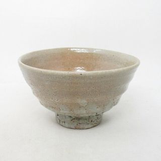 A632: Korean Pottery Tea Bowl Ido - Chawan With Appropriate Glaze And Shape
