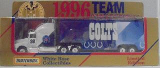 Mj7 Matchbox/wr - 1996 Team Collectible - Ford Aeromax - White & Blue - Colts