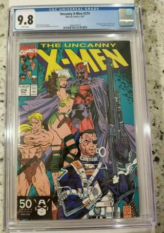 Uncanny X - Men 274 Cgc 9.  8 White Pages Jim Lee 1991 Magneto Kazar Marvel Comics