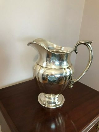 VINTAGE LAWRENCE B SMITH L.  B.  S.  Co SILVER WATER PITCHER 2
