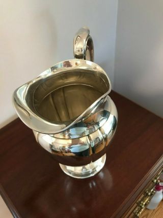 VINTAGE LAWRENCE B SMITH L.  B.  S.  Co SILVER WATER PITCHER 3