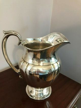 VINTAGE LAWRENCE B SMITH L.  B.  S.  Co SILVER WATER PITCHER 4