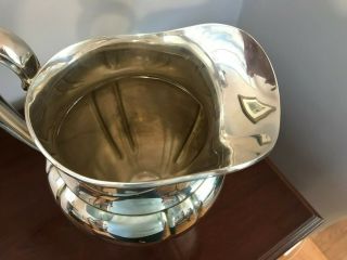 VINTAGE LAWRENCE B SMITH L.  B.  S.  Co SILVER WATER PITCHER 5
