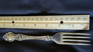 R.  Wallace & Sons Violet Dinner Fork With Mono.
