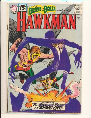 Brave & The Bold 36 - Hawkman & 1st Shadow Thief G/vg Cond.